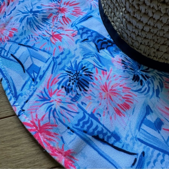 Lilly Pulitzer Sea To Shining Sea Beach Hat women’s One Size - Picture 2 of 7